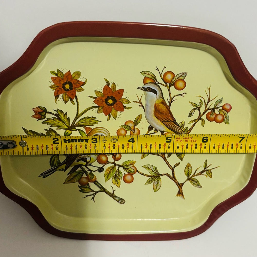 Vintage Bird and Floral Trinket Tray - Picture 2 of 5